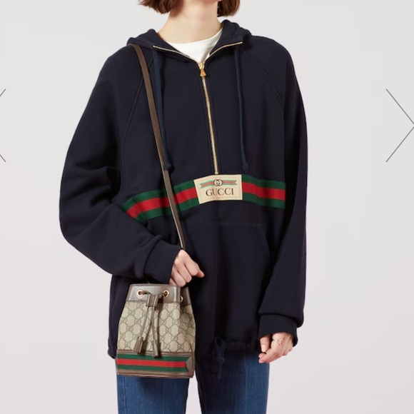 OPHIDIA GG MINI BUCKET BAG - Picture 2 of 11